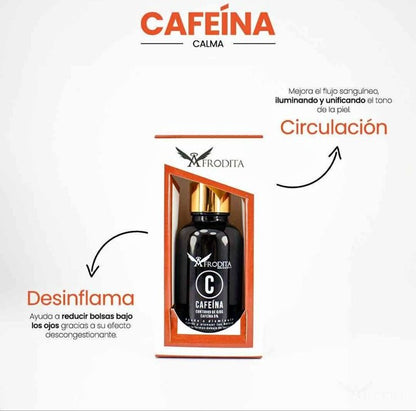 SERUM DE CAFEINA  ¡Adiós a las bolsas y ojeras!